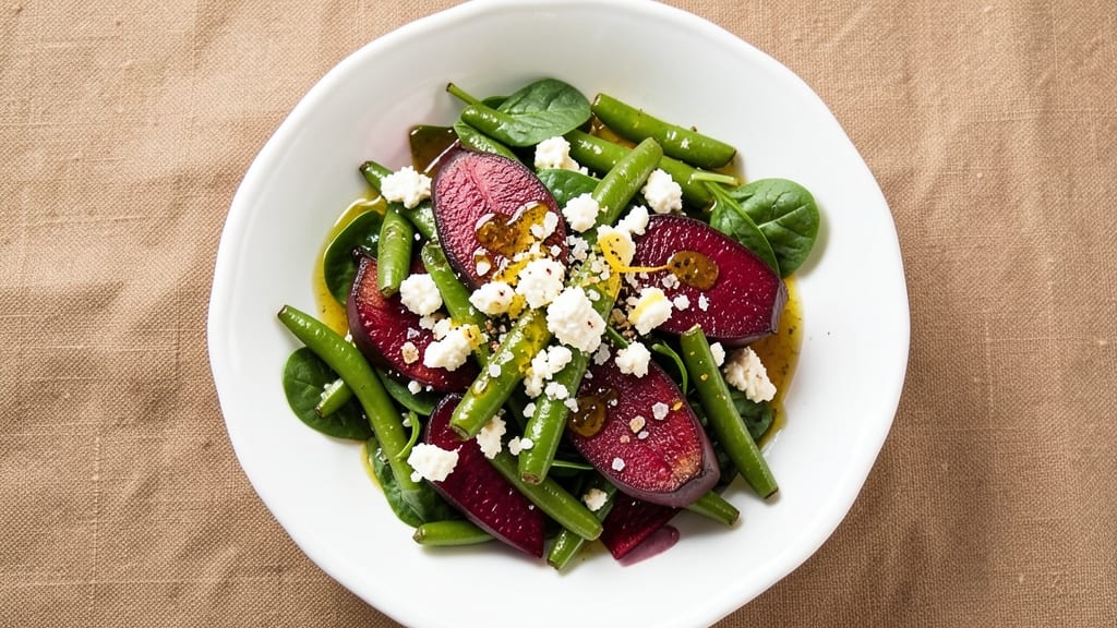 Beetroot, Feta, and Green Bean Salad Recipe: Earthy Sweetness With Crunchy Contrast