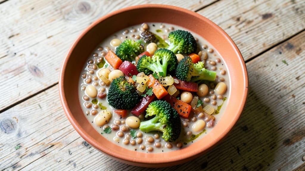 Broccoli Barley and Cannellini Bean Soup Recipe: Hearty Veggie-Packed One-Pot Meal