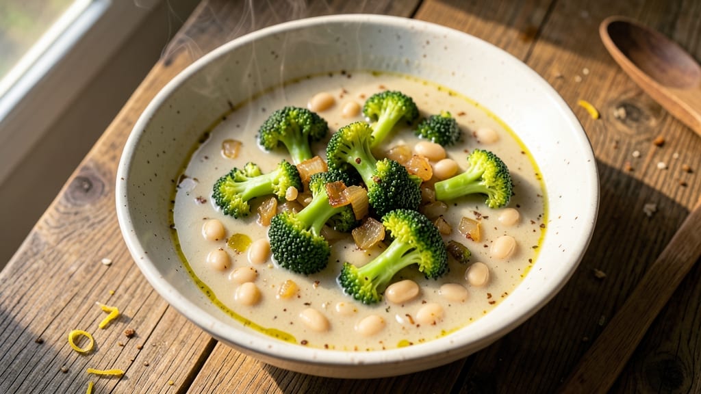 Bean and Broccoli Soup Recipe: Smoky Garlic Base With Hearty Veggie Depth
