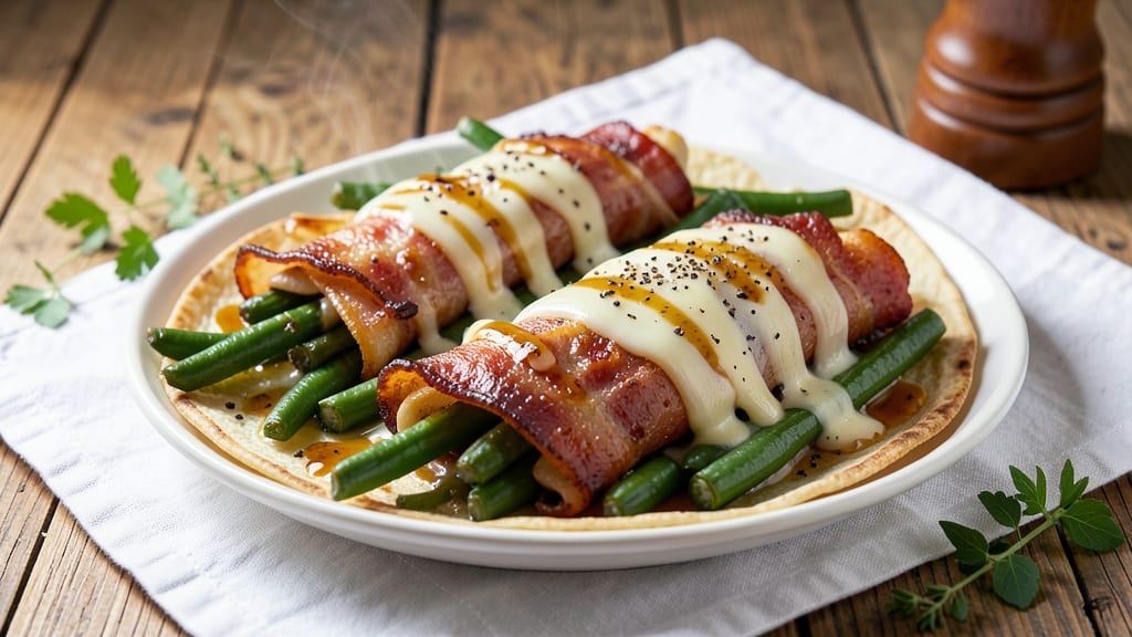 Bacon Green Bean Bundles Pioneer Woman Recipe: Crispy Tortilla Crowns Over Smoky Cheese Streaks