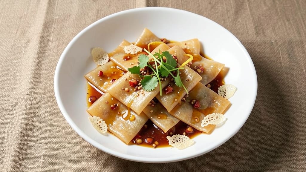 Bean Curd Sheets Recipe Vegetarian: Crispy-Fried Wok Noodle Substitute