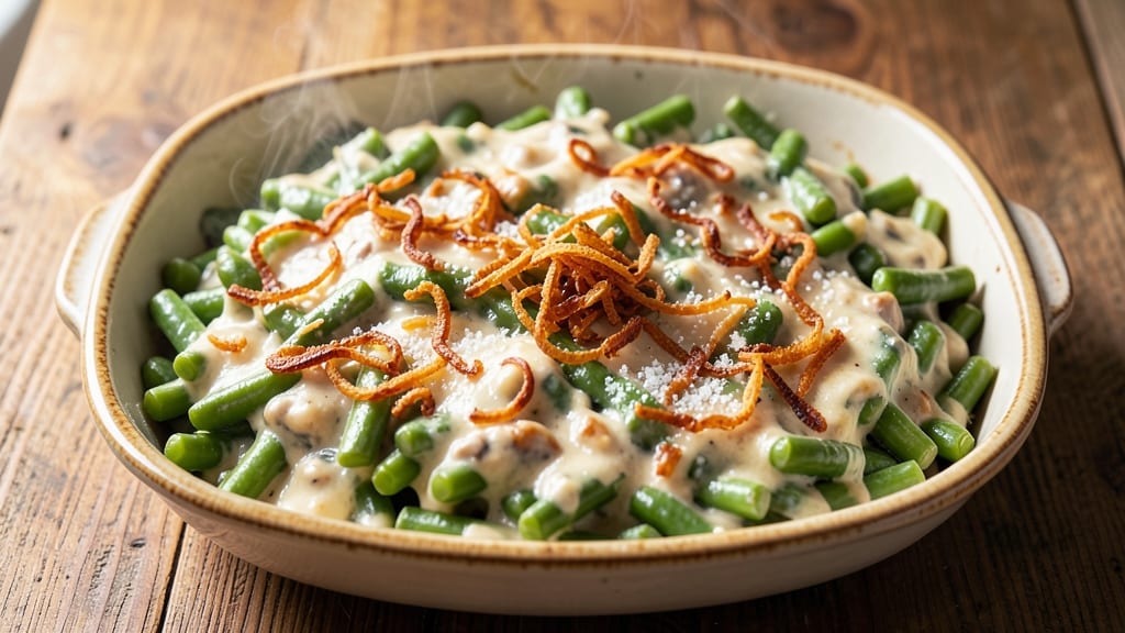 Authentic Green Bean Casserole Recipe: Crispy Top, Creamy Bean Magic