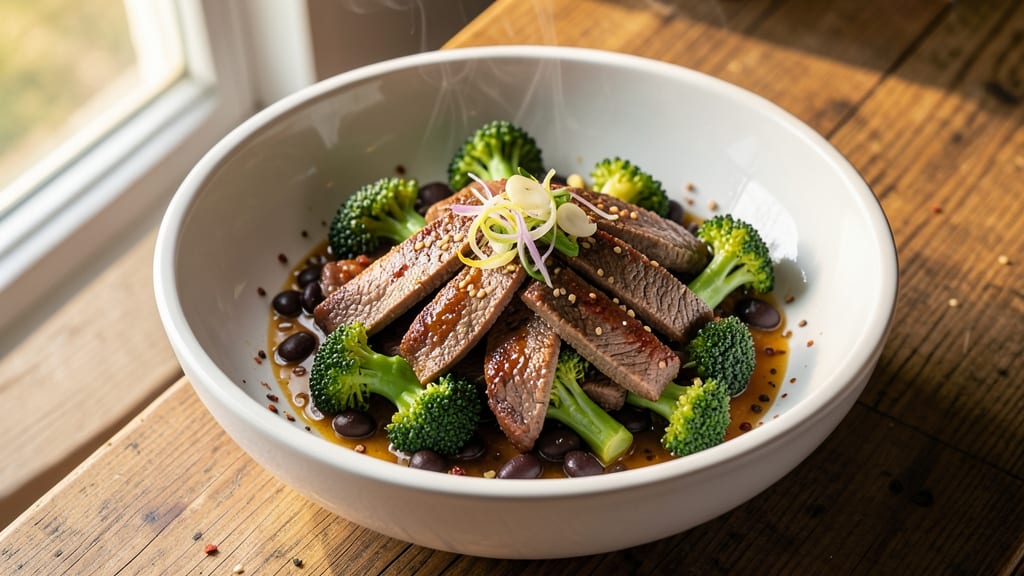 Black Bean Beef and Broccoli Recipe: Stir-Fry Velvety Beans and Caramelized Broccoli