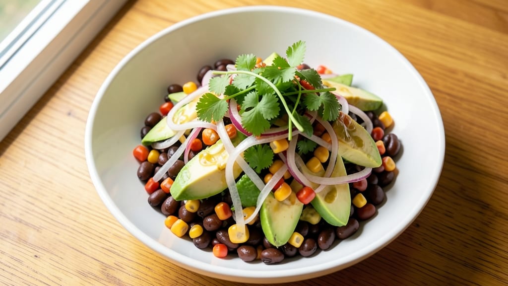 Black Bean Summer Salad Recipe: Bright Lime and Avocado Zing