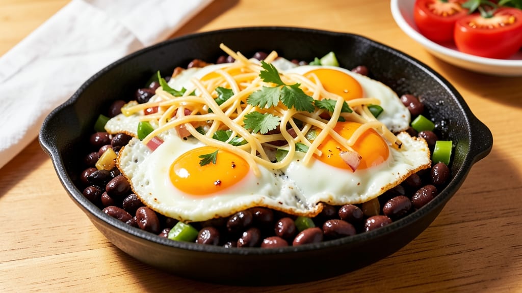 Black Bean and Egg Bake Recipe: Crispy Top, Hearty Breakfast in One Pan
