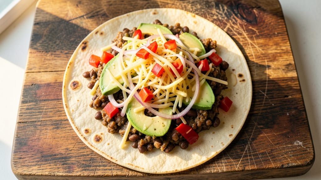 Black Bean Crunch Wraps Recipe: Spiced Tortilla Crunch With Smoky Black Bean Filling