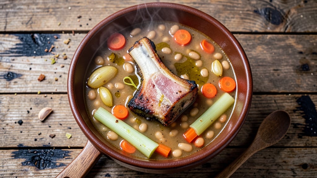 Bean and Ham Soup Recipe With Ham Bone: Rich Bone Broth Depth and Savory Swirls
