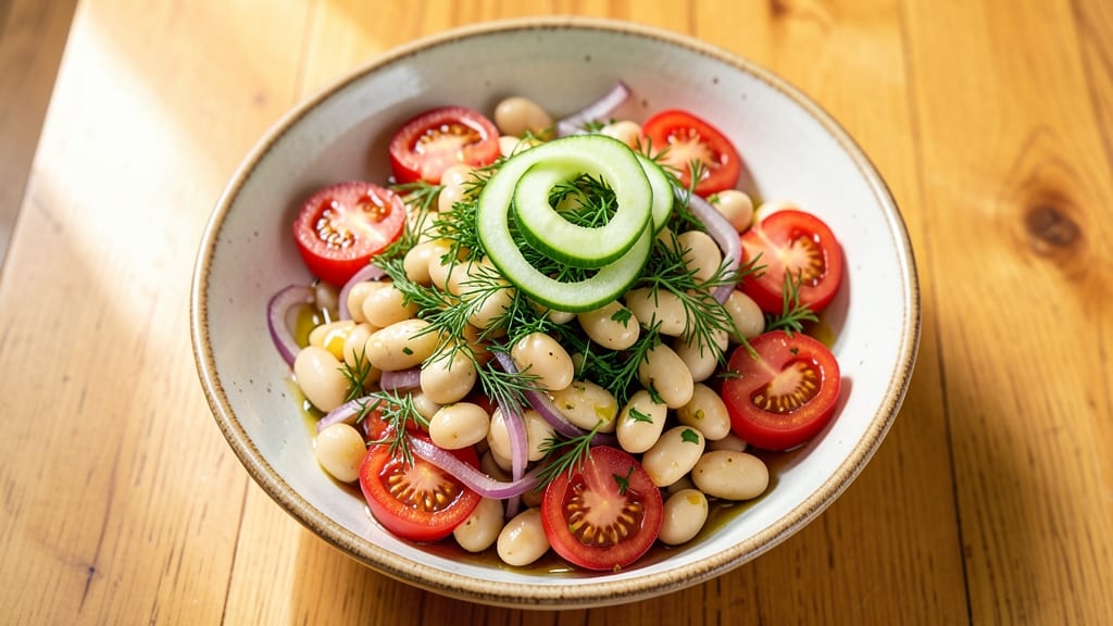 Bulgarian Bean Salad Recipe: Zesty Lemon and Dill Brightness in Minutes