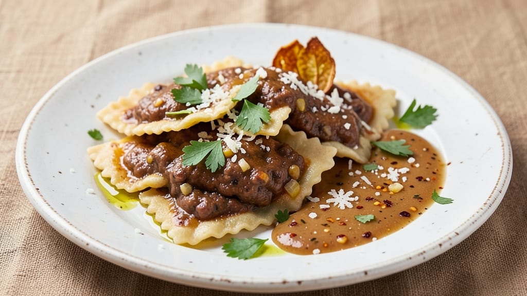 Black Bean Ravioli Recipe: Savory Stuffed Pasta with Herbed Cheese Twist