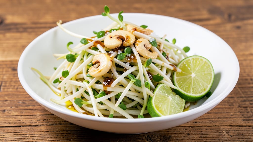 Bean Sprouts Side Dish Recipe: Crunchy Garlic-Lime Refreshment