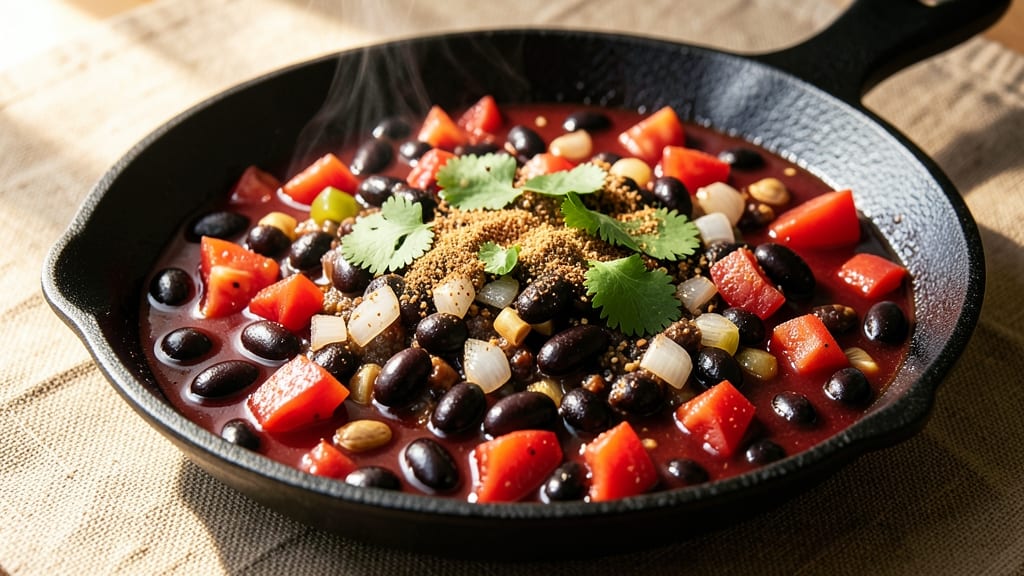 Black Bean Picadillo Skillet Recipe: Smoky Tomato-Cumin Spice Bomb in One Pan