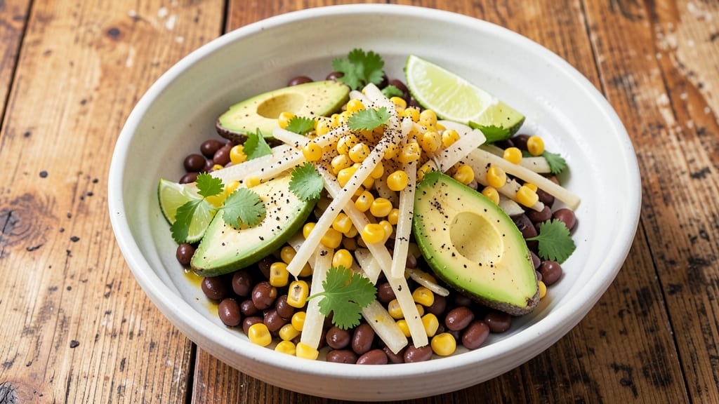 Black Bean Jicama Corn Salad Recipe: Crunchy, Creamy, and Packed With Protein