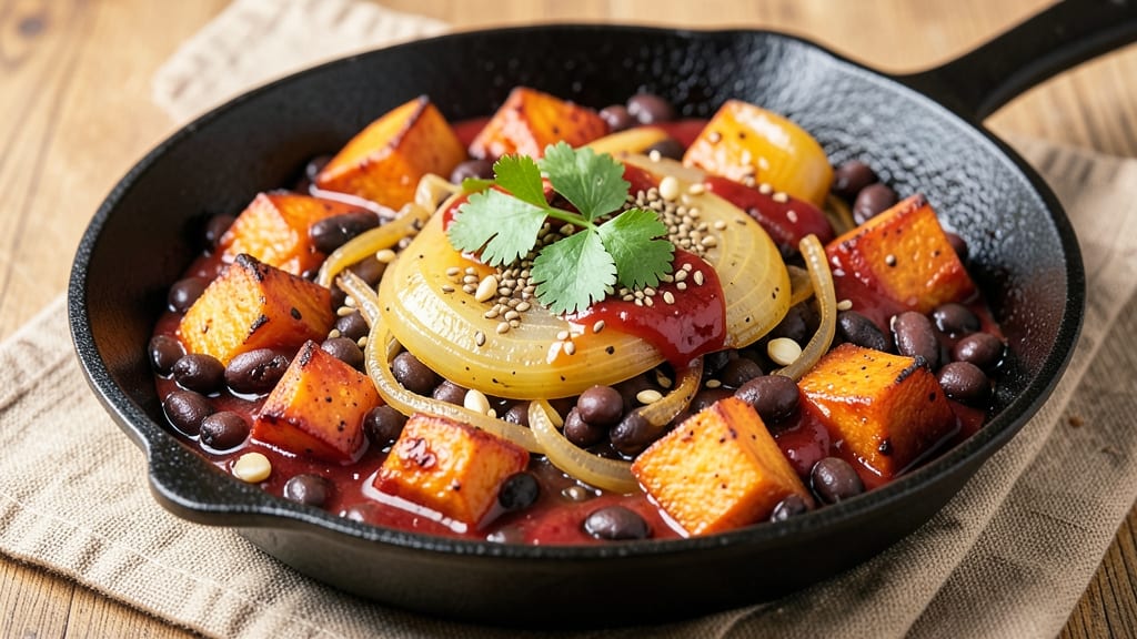 Black Bean and Sweet Potato Taco Skillet Recipe: One-Pan Fiesta With Smoky Cumin and Lime Zest