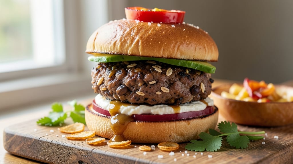 Black Bean and Oat Burgers Recipe: Hearty Vegan Patties With Crunchy Texture