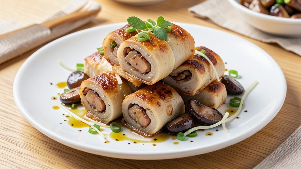 Bean Curd Rolls Recipe: Crispy Wok-Seared Wraps With Silky Fillings