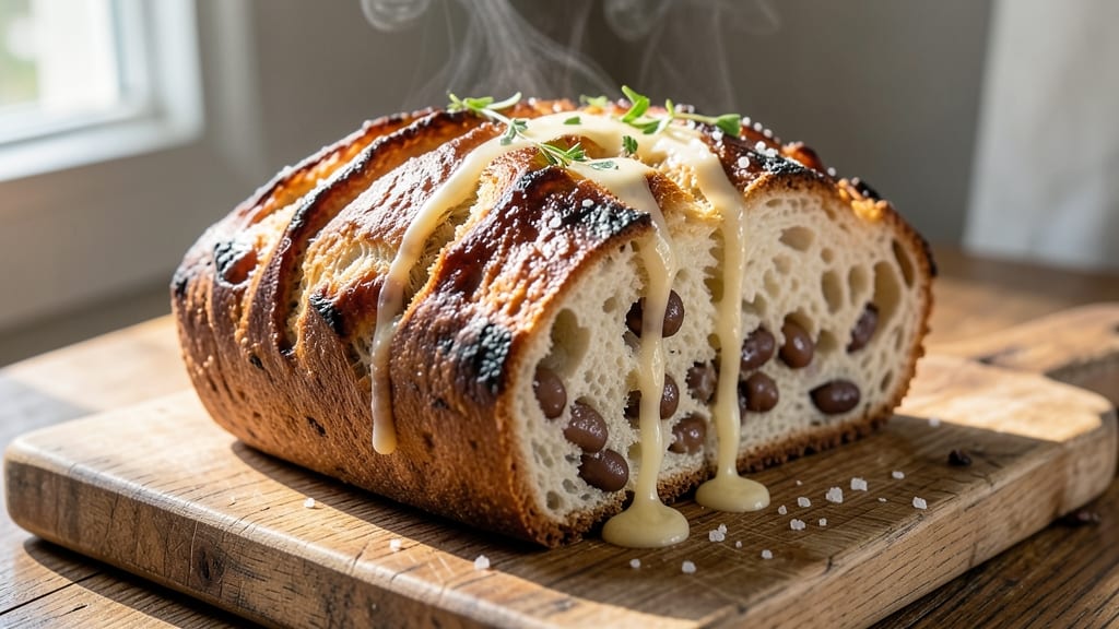 Baked Bean Bread Recipe: Crispy Crown, Gooey Bean Heart