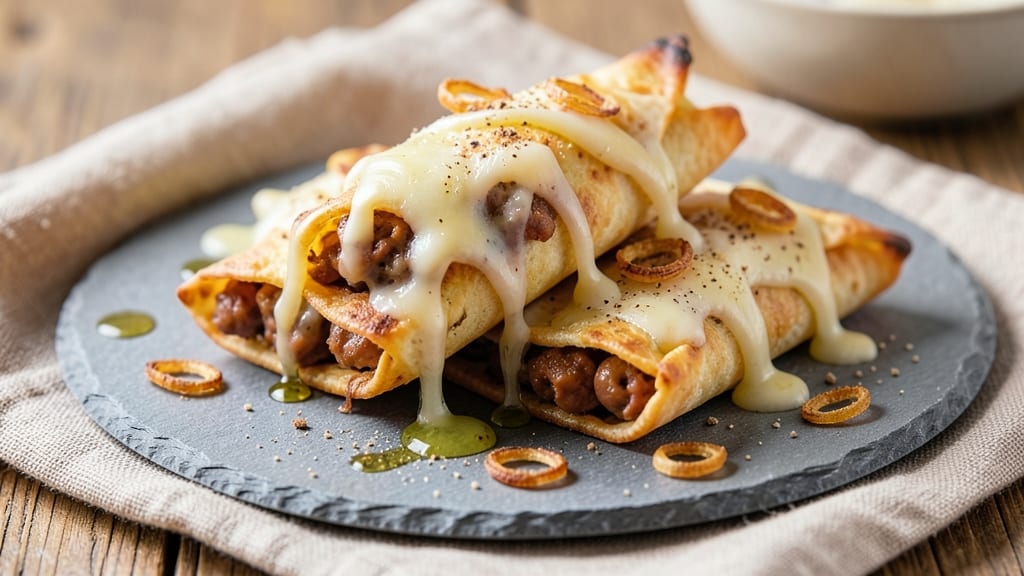 Bean Taquitos Recipe Baked: Crispy Tortilla Shells With Gooey Cheese Pulls