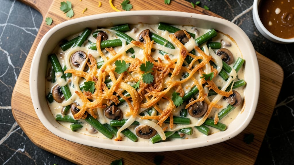 Allens Green Bean Casserole Recipe: Crispy Top, Creamy Cheese Pull-Apart Magic