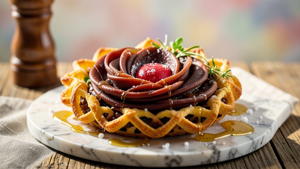 Bean Paste Flower Recipe: Silky Bean Swirls With Crispy Edges