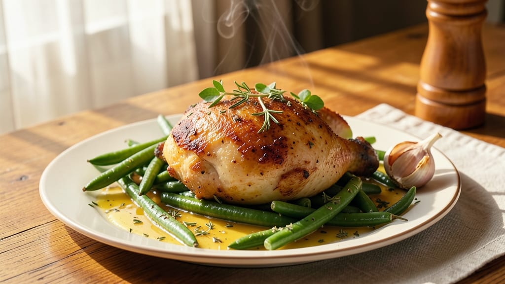 Babe's Chicken Dinner House Green Beans Recipe: One-Pan Herb Butter Roast and Sauté
