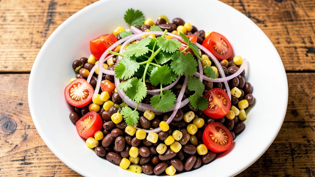 Black Bean Corn Tomato Cilantro Salad Recipe: Zesty Lime-Dressed Freshness in 15 Minutes