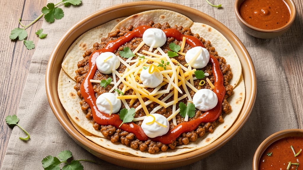 Bean and Cheese Enchilada Casserole Recipe: Crispy Tortilla Crown Over Melty Cheese Streaks