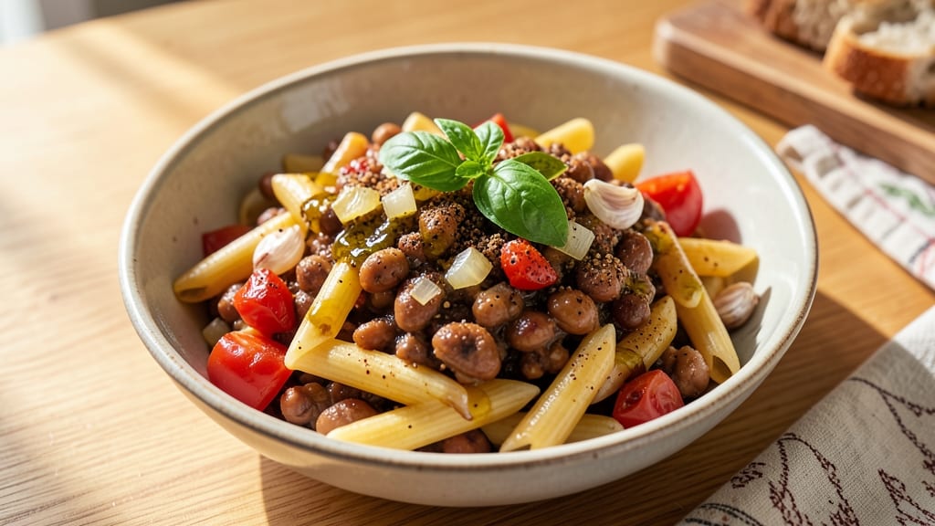 Baked Bean Pasta Recipe: Smoky Tomato-Bean Sauce With Al Dente Noodles