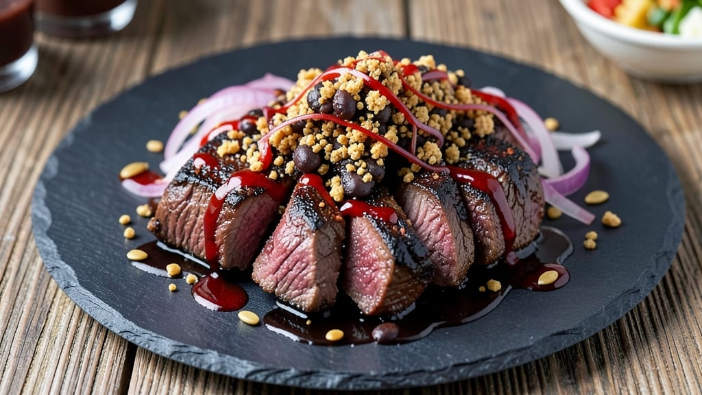 Black Bean Steak Recipe: Smoky Spiced Crunch Over Hearty Bean Filling