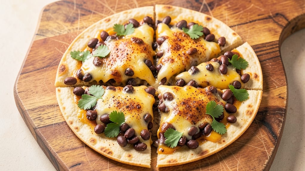 Black Bean and Cheese Quesadilla Recipe: Crispy Tortilla Layers With Spiced Bean Filling