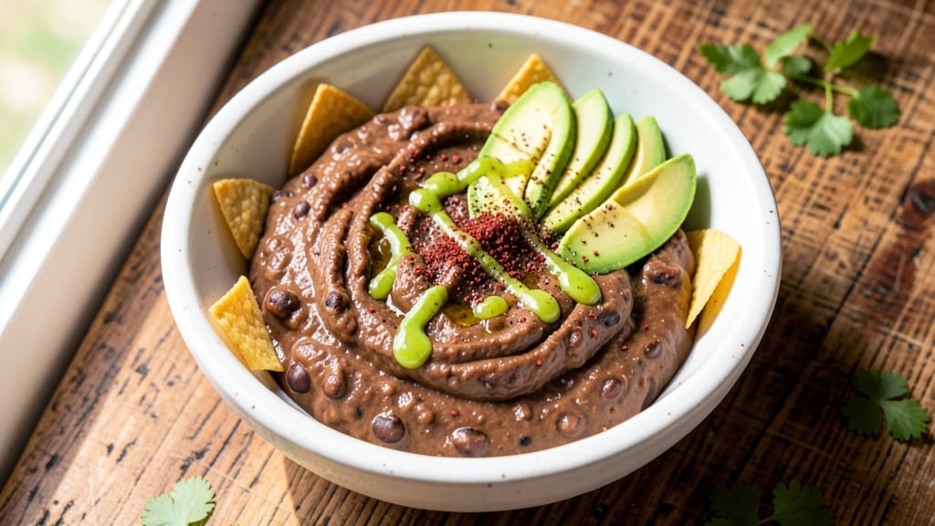Black Bean and Chip Dip Recipe: Smoky Cumin Crunch Over Creamy Bean Bliss