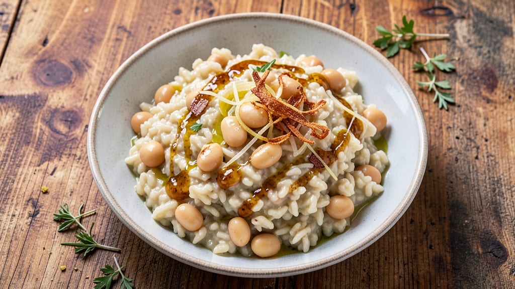 Bean Risotto Recipe: Creamy White Bean Velvety Texture in 30 Minutes