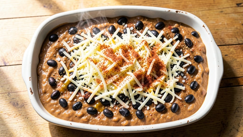 Bean Dip Casserole Recipe: Smoky Spiced Crunch Over Creamy Bean Bliss