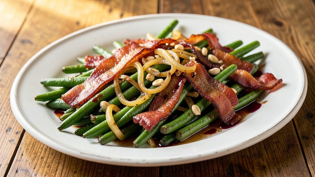 Black Bear Diner Green Beans Recipe: Smoky Bacon Crunch With Tangy Mustard Kick