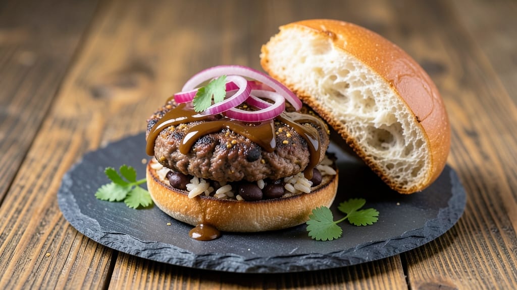 Black Bean and Brown Rice Burger Recipe: Hearty Vegan Patties With Crispy Edges
